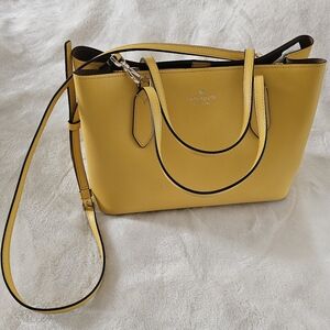 Kate Spade Yellow Leather Tote Bag